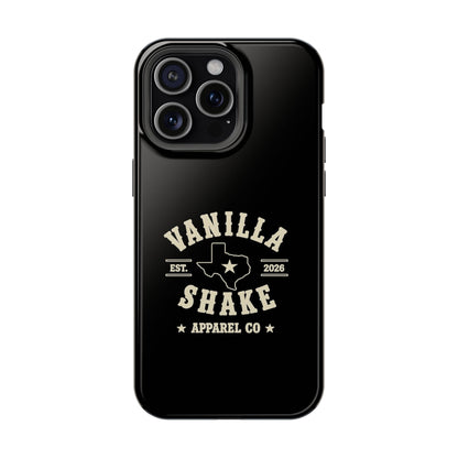 Black w/Ivory Logo lmpact-Resistant Phone Cases