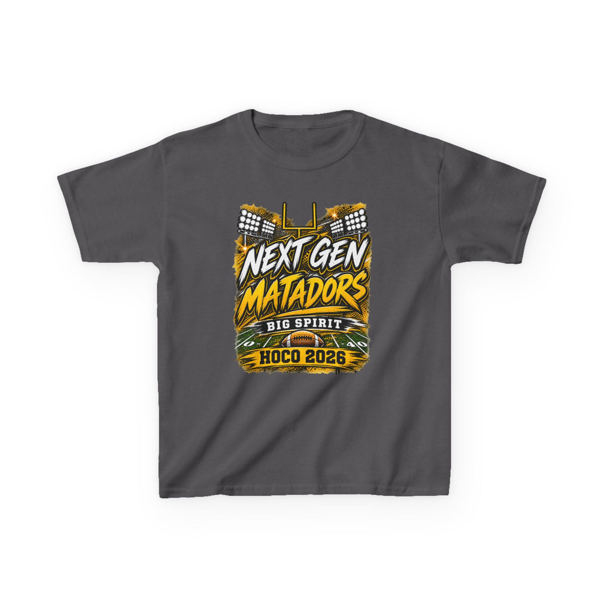 Kids Tee — "Next Gen Matadors" HOCO 2026 Big Spirit School Spirit Shirt