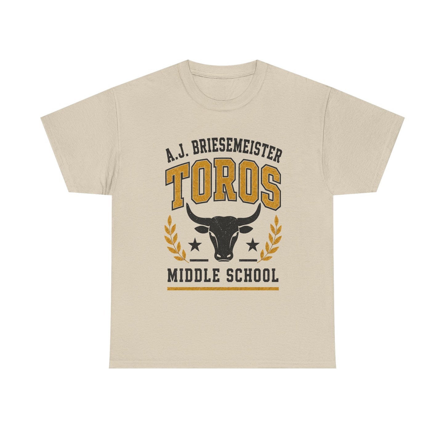 Toros Middle School Tee — A.J. Briesemeister School Spirit T-Shirt