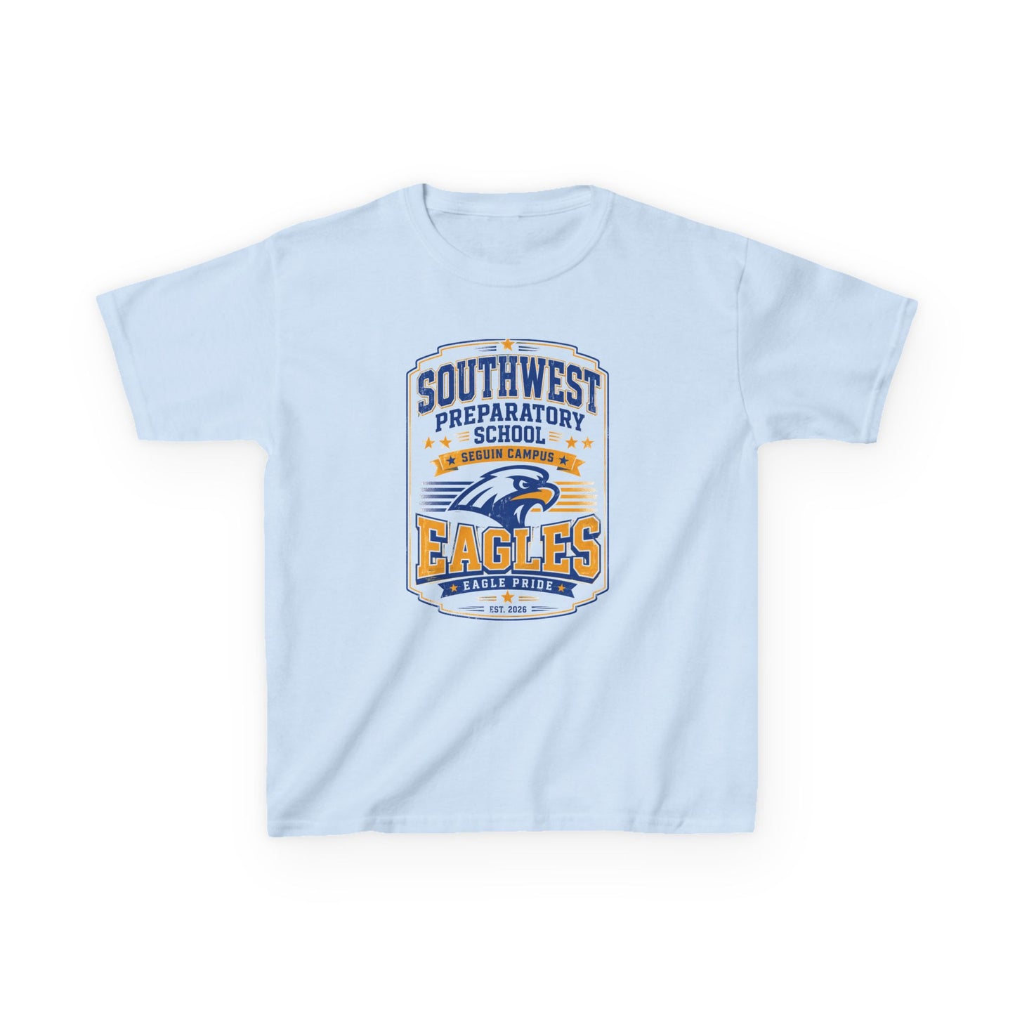 Kids T-Shirt — Southwest Preparatory School Eagles Mascot Tee