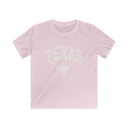 Kids Texas Longhorns Graphic Tee — Vintage Sports School Spirit Shirt