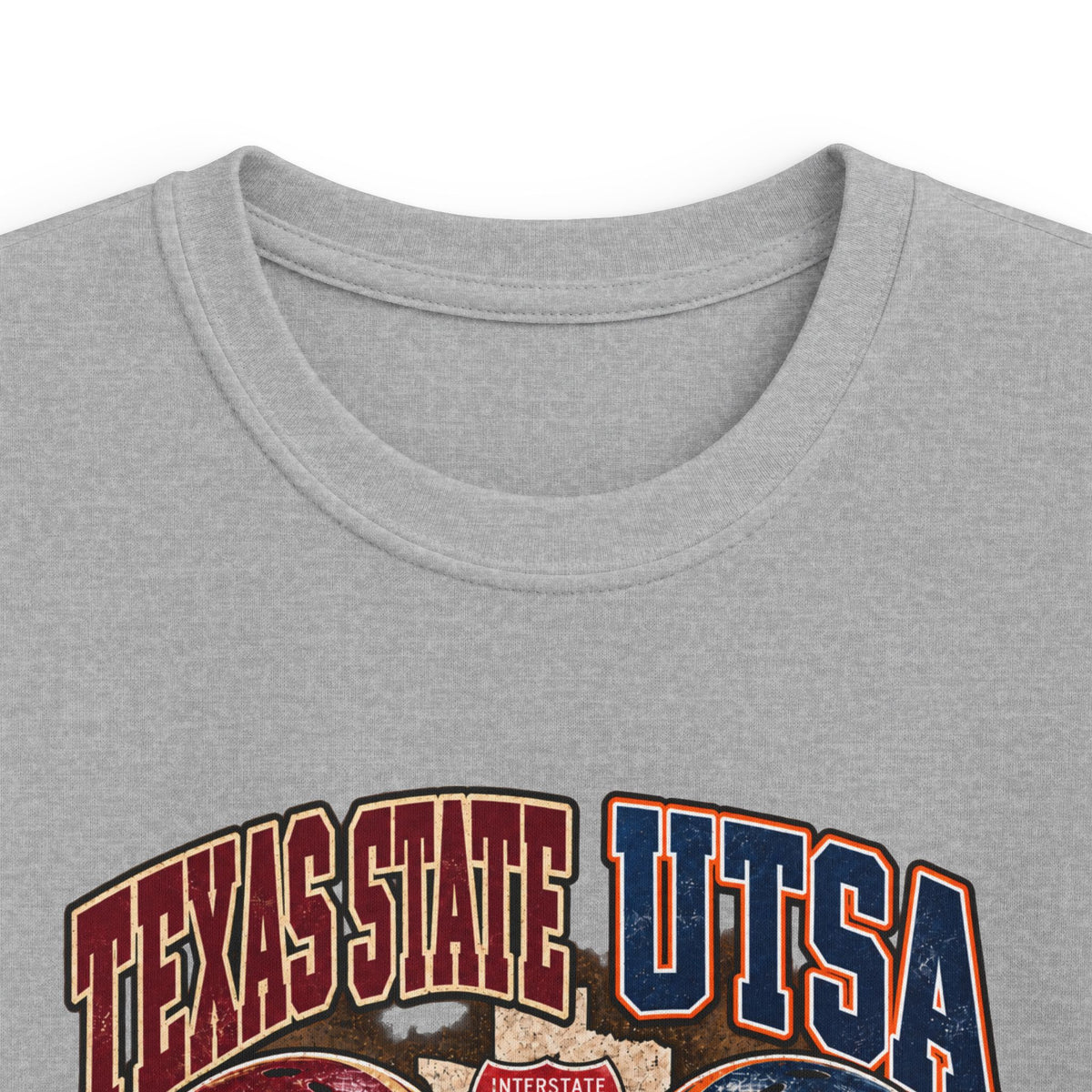 Kids Football Tee – I-35 Showdown Texas State vs UTSA Youth Game Shirt