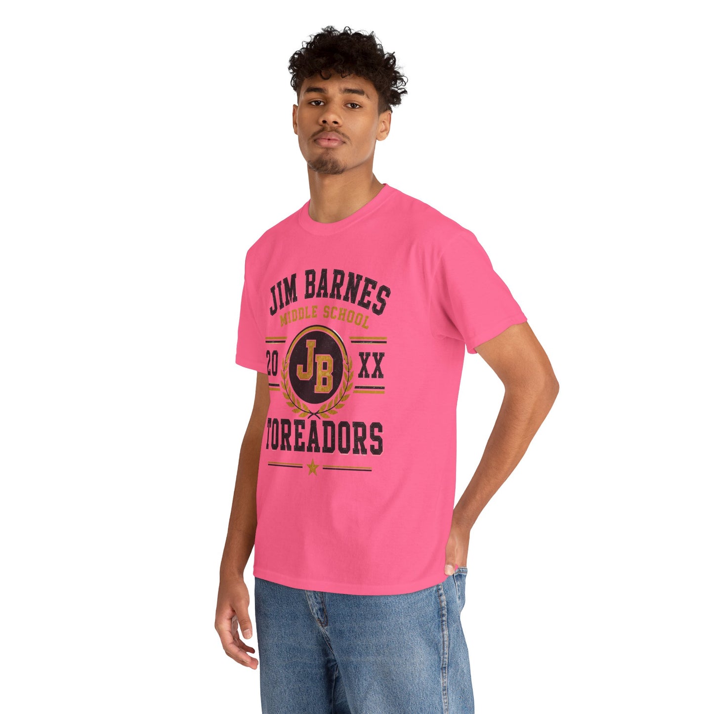 Jim Barnes Middle School Toreadors T-Shirt — School Spirit Tee with JB Crest