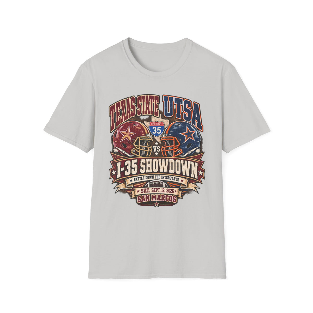 I-35 Showdown Texas State vs UTSA Football T-Shirt