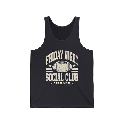 Friday Night Social Club Team Mom Tank — Personalized Gameday Jersey Tank