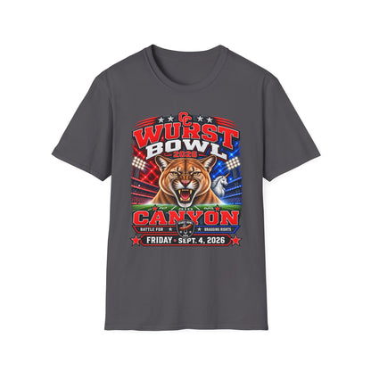 Wurst Bowl 2026 T-Shirt — Canyon Football Game Day Tee