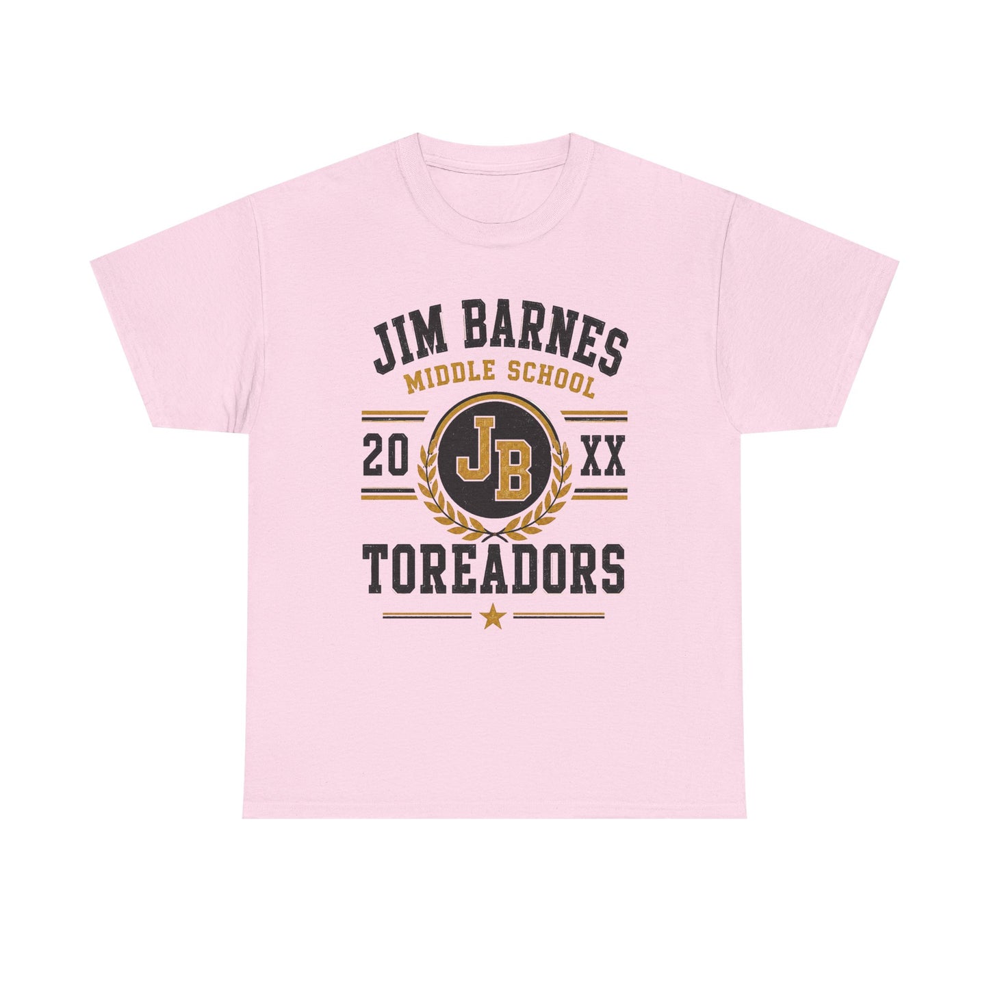 Jim Barnes Middle School Toreadors T-Shirt — School Spirit Tee with JB Crest