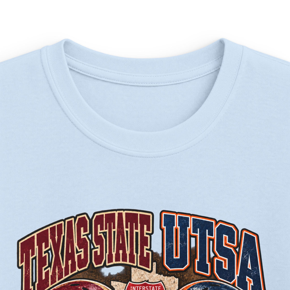 Kids Football Tee – I-35 Showdown Texas State vs UTSA Youth Game Shirt