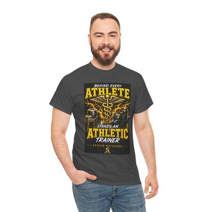 Athletic Trainer T‑Shirt — "Behind Every Athlete Stands an Athletic Trainer" Motivational Tee