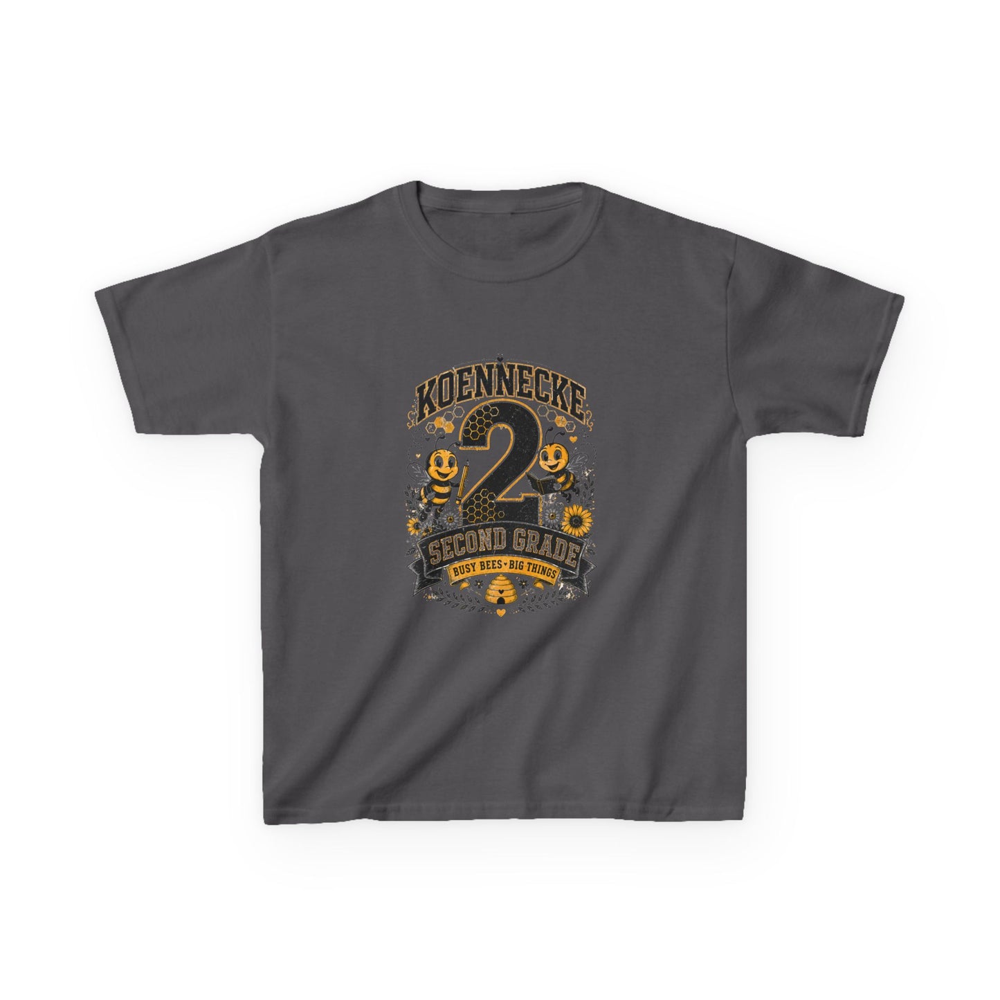 Koennecke 2 Second Grade Kids T-Shirt — Personalized Back-to-School Tee