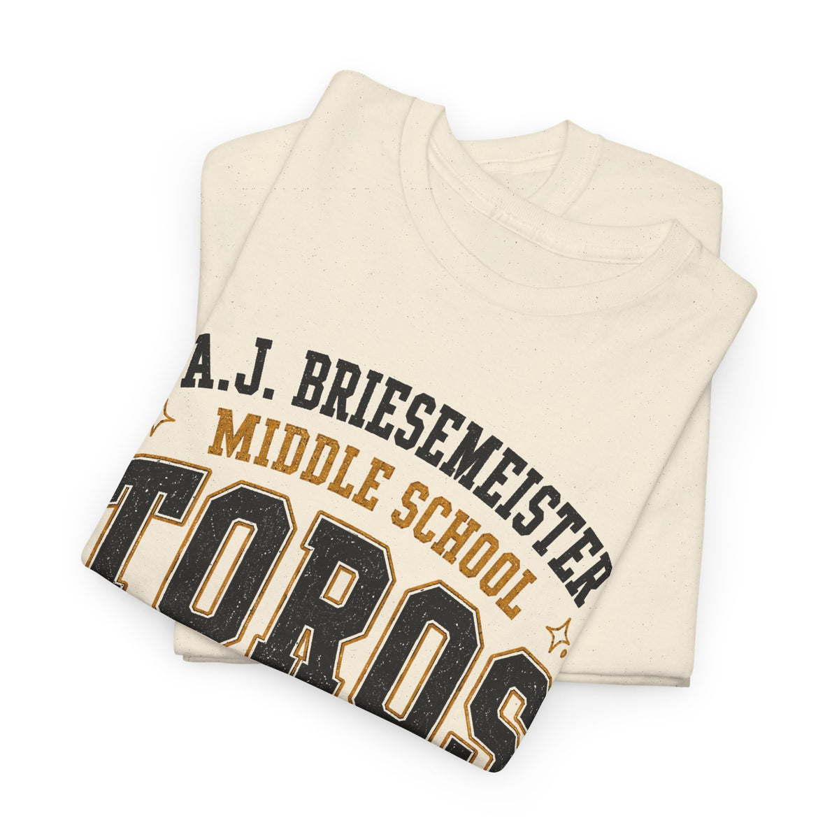 Toros Middle School Tee – A.J. Briesmeister School Spirit Shirt