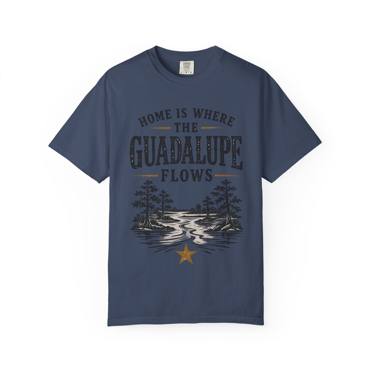 Guadalupe River T-Shirt — "Home Is Where The Guadalupe Flows" Vintage Outdoors Tee