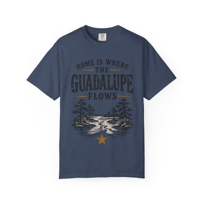 Guadalupe River T-Shirt — "Home Is Where The Guadalupe Flows" Vintage Outdoors Tee