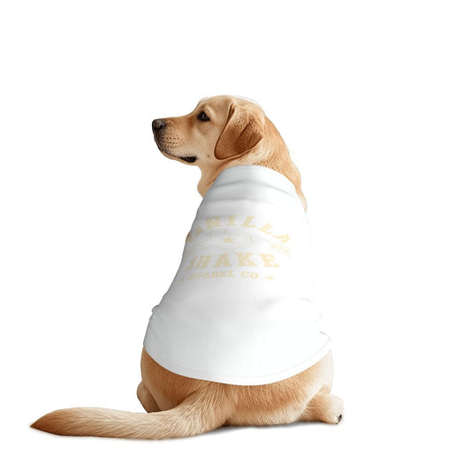 Large Dog Mesh Vest Summer Pet Tee Vanilla Shake Apparel Patriotic Logo