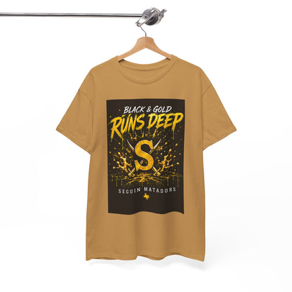 Seguin Matadors 'Black & Gold Runs Deep' T-Shirt