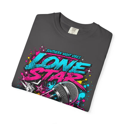 Lone Star Flow Microphone T-Shirt — Gonzales, Texas Retro Rap Tee