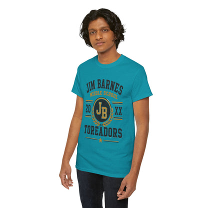 Jim Barnes Middle School Toreadors T-Shirt — School Spirit Tee with JB Crest