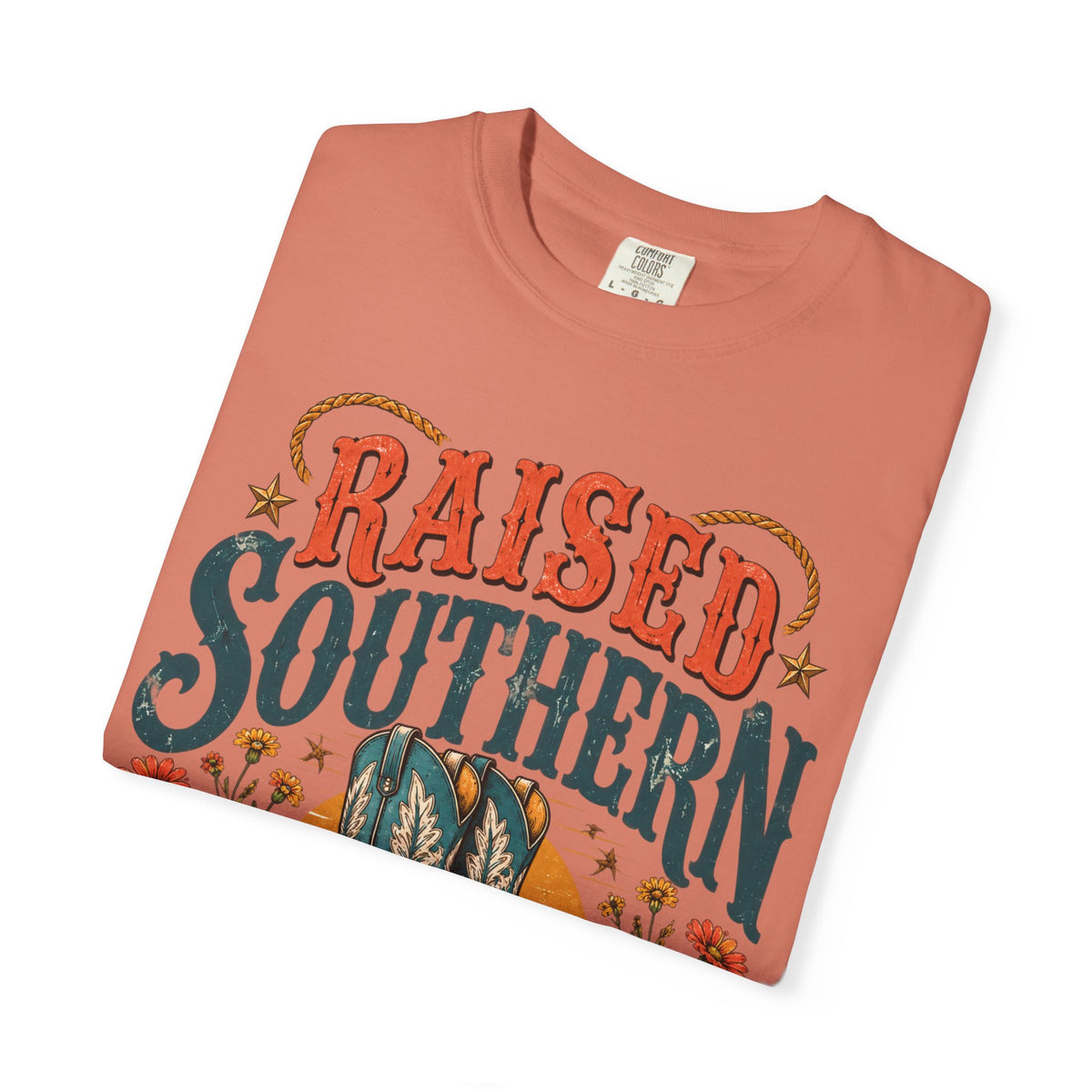 Raised Southern T-Shirt — Gonzales, Texas Retro Western Tee