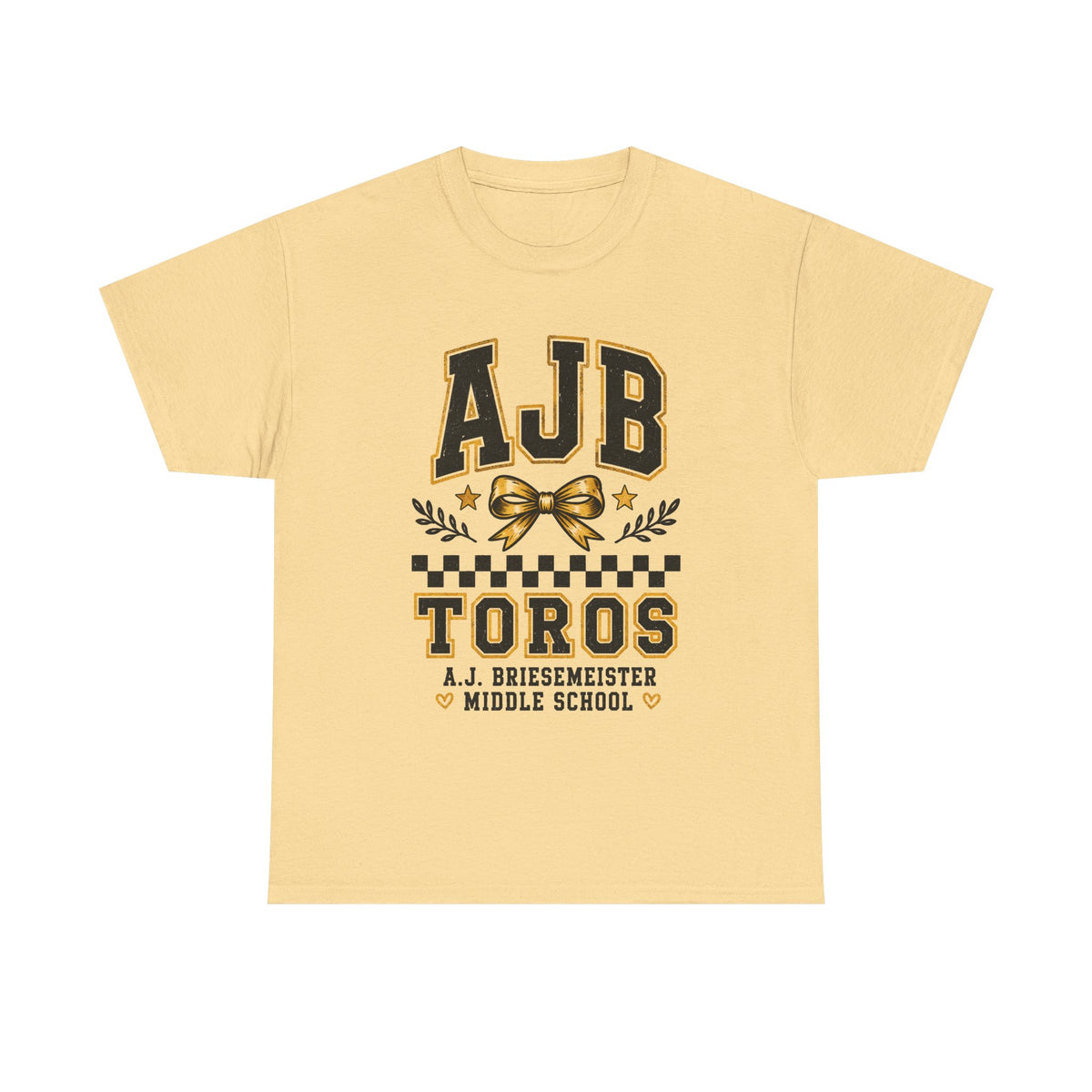 AJB Toros Middle School T-Shirt — AJ Bresemeister School Spirit Tee