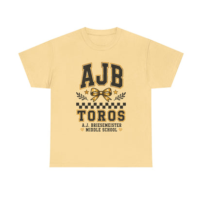 AJB Toros Middle School T-Shirt — AJ Bresemeister School Spirit Tee