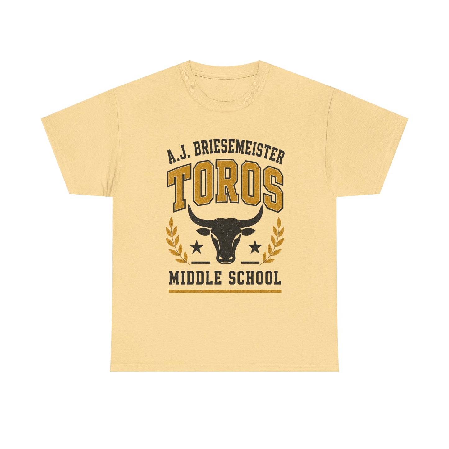 Toros Middle School Tee — A.J. Briesemeister School Spirit T-Shirt