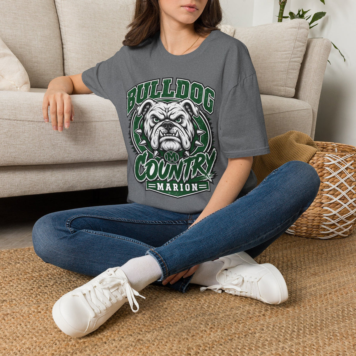 Bulldog Country T-Shirt — Marion School Mascot Tee