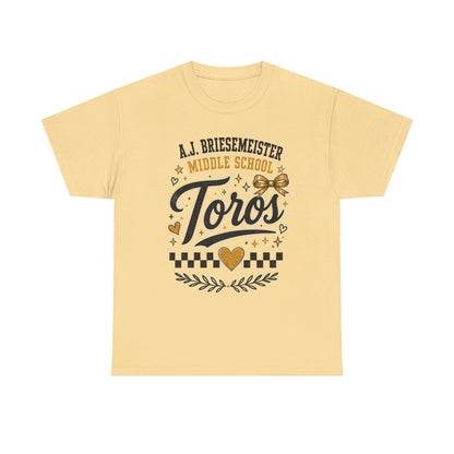Toros Middle School Tee — L.J. Briesemaster School Spirit Shirt