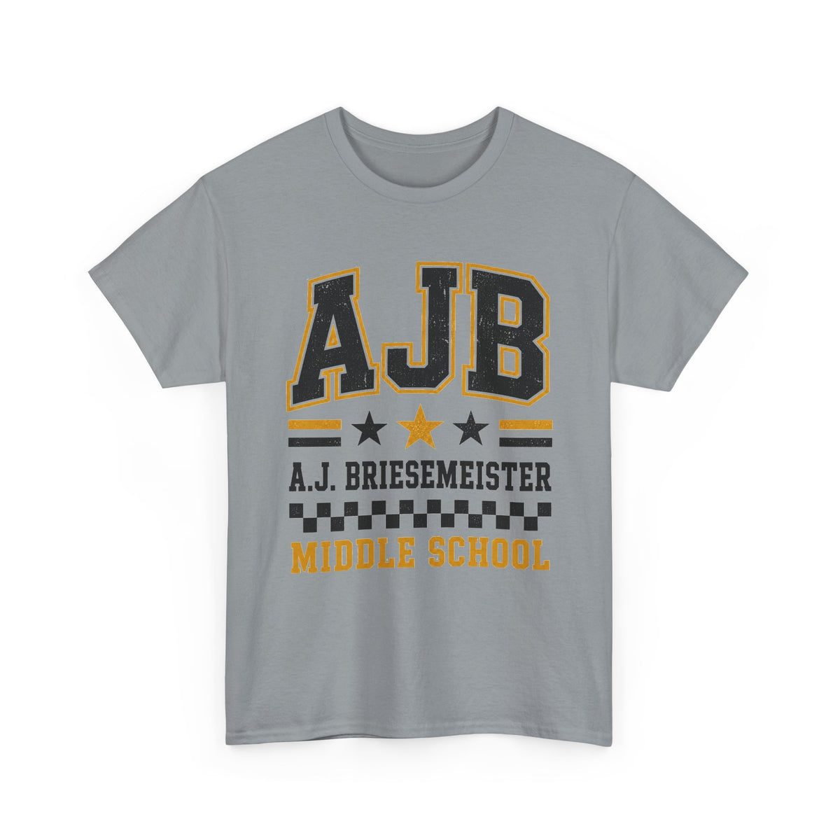 Middle School Custom Name Tee — AJB Briesemeister School Spirit Shirt