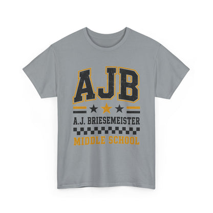 Middle School Custom Name Tee — AJB Briesemeister School Spirit Shirt