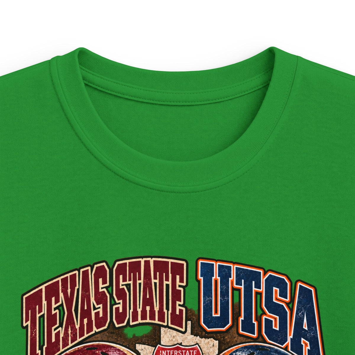 Kids Football Tee – I-35 Showdown Texas State vs UTSA Youth Game Shirt
