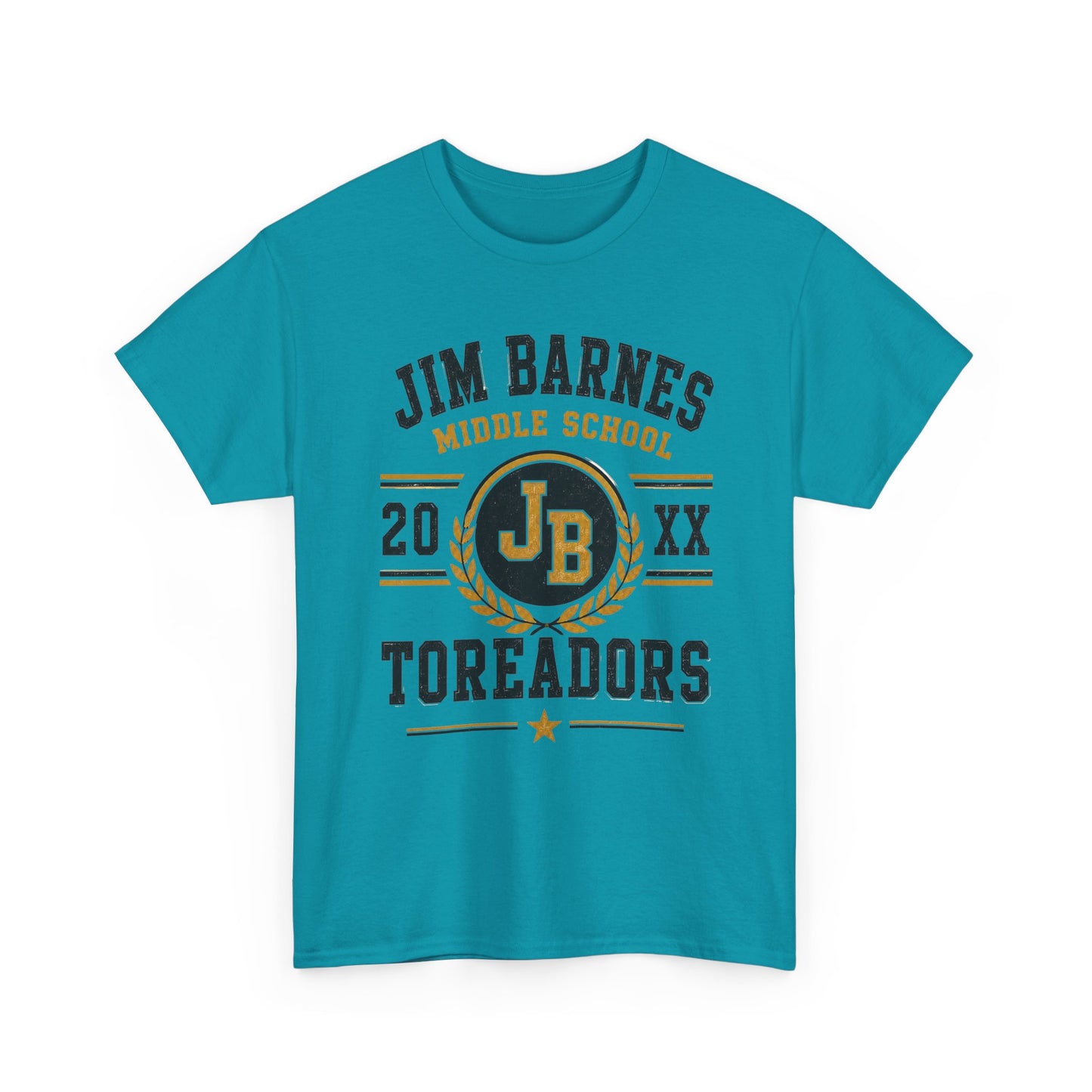 Jim Barnes Middle School Toreadors T-Shirt — School Spirit Tee with JB Crest