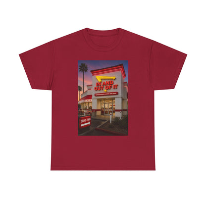 Retro Diner Photo T‑Shirt – 'A Hand Out Of It' Vintage Neon Tee
