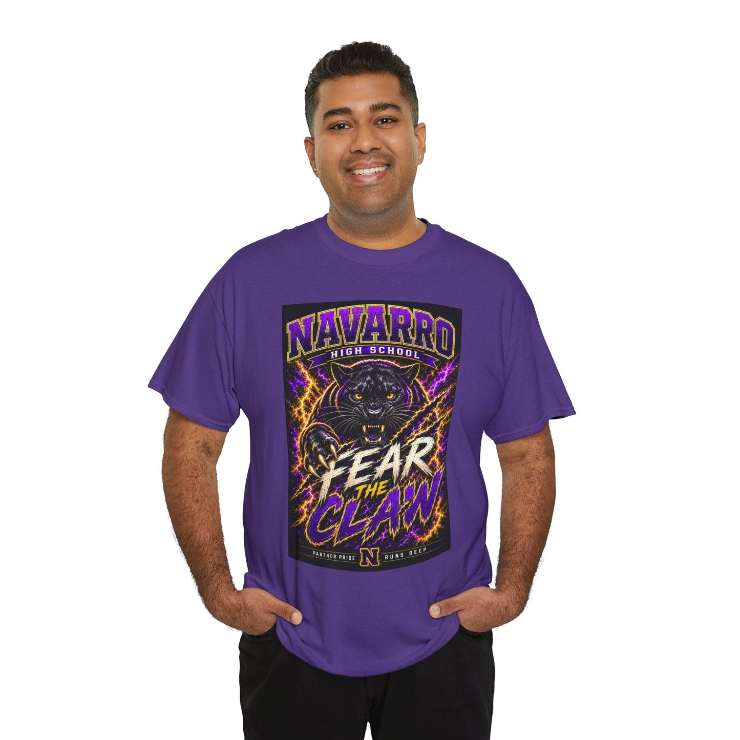 Navarro High "Fear the Claw" Panther Tee — School Spirit Football Shirt