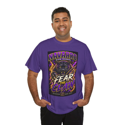 Navarro High "Fear the Claw" Panther Tee — School Spirit Football Shirt