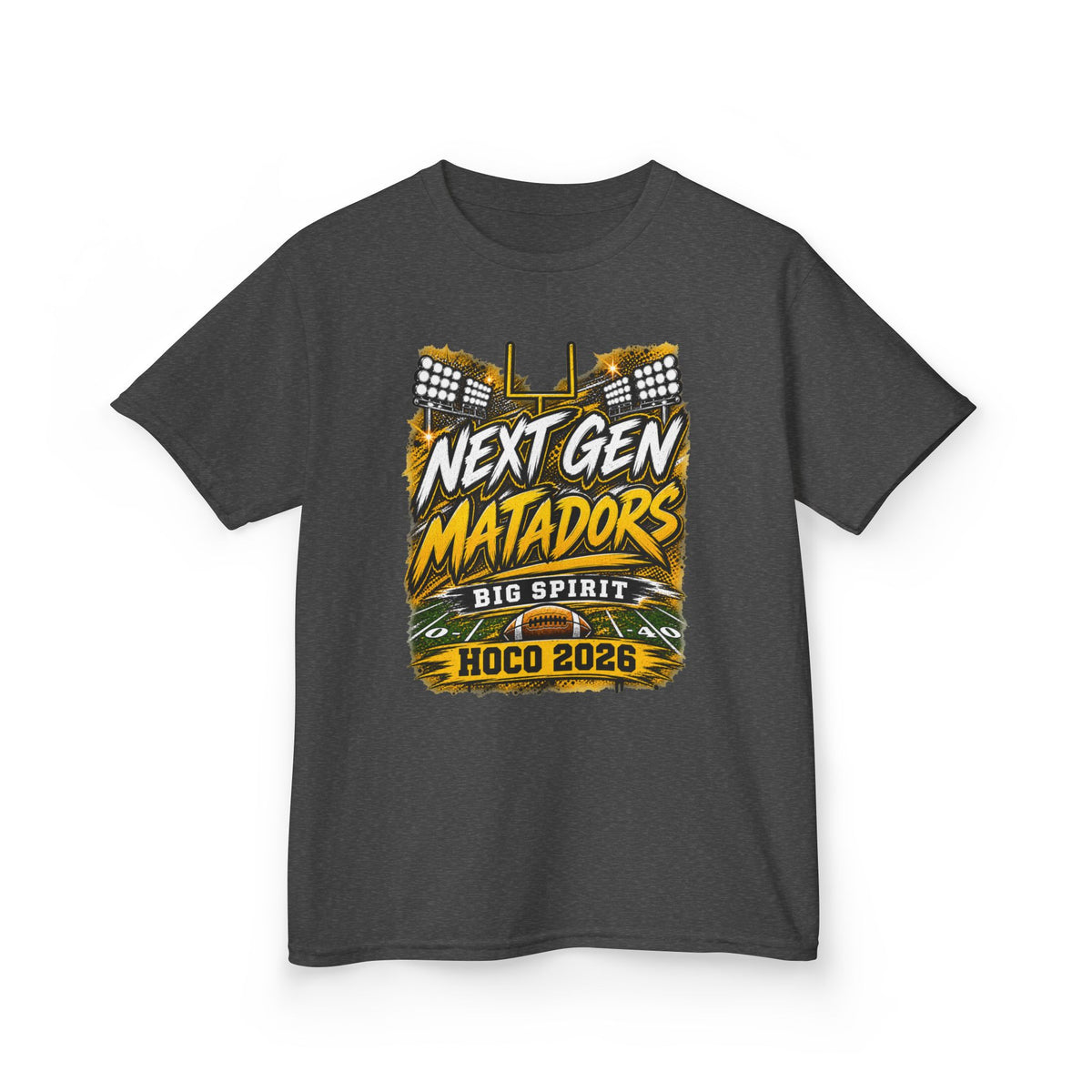 Kids Tee — "Next Gen Matadors" HOCO 2026 Big Spirit School Spirit Shirt