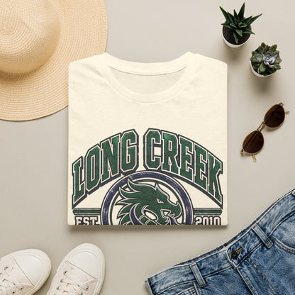 Long Creek High School Mascot T-Shirt — School Spirit Dragon Tee (Established 2010)