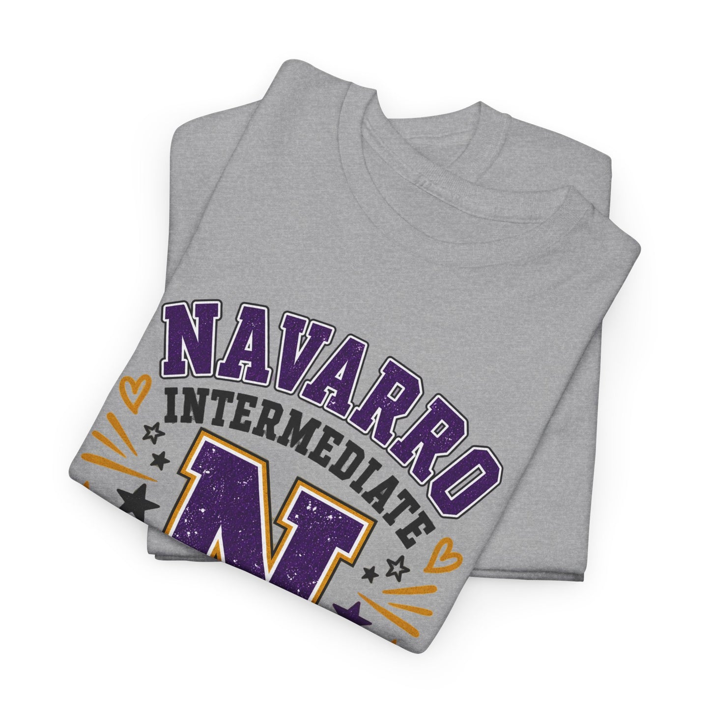 Navarro Intermediate Panthers T-Shirt — School Spirit Tee with 'N' Logo & Paw Prints