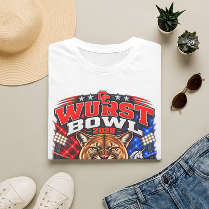 Wurst Bowl 2026 T-Shirt — Canyon Football Game Day Tee