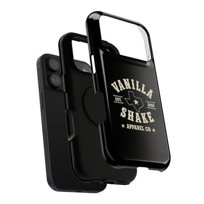 Black w/Ivory Logo lmpact-Resistant Phone Cases
