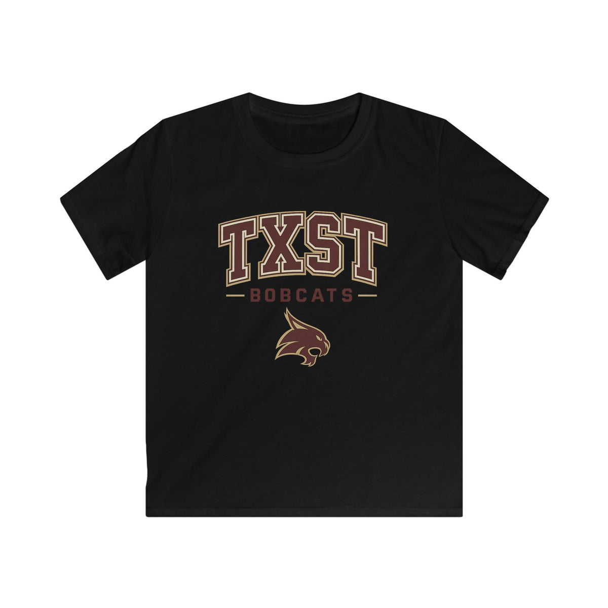 Kids TXST Bobcats Tee — Youth Texas State University Spirit Shirt