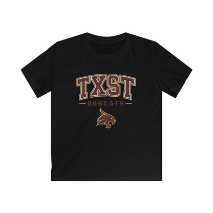Kids TXST Bobcats Tee — Youth Texas State University Spirit Shirt