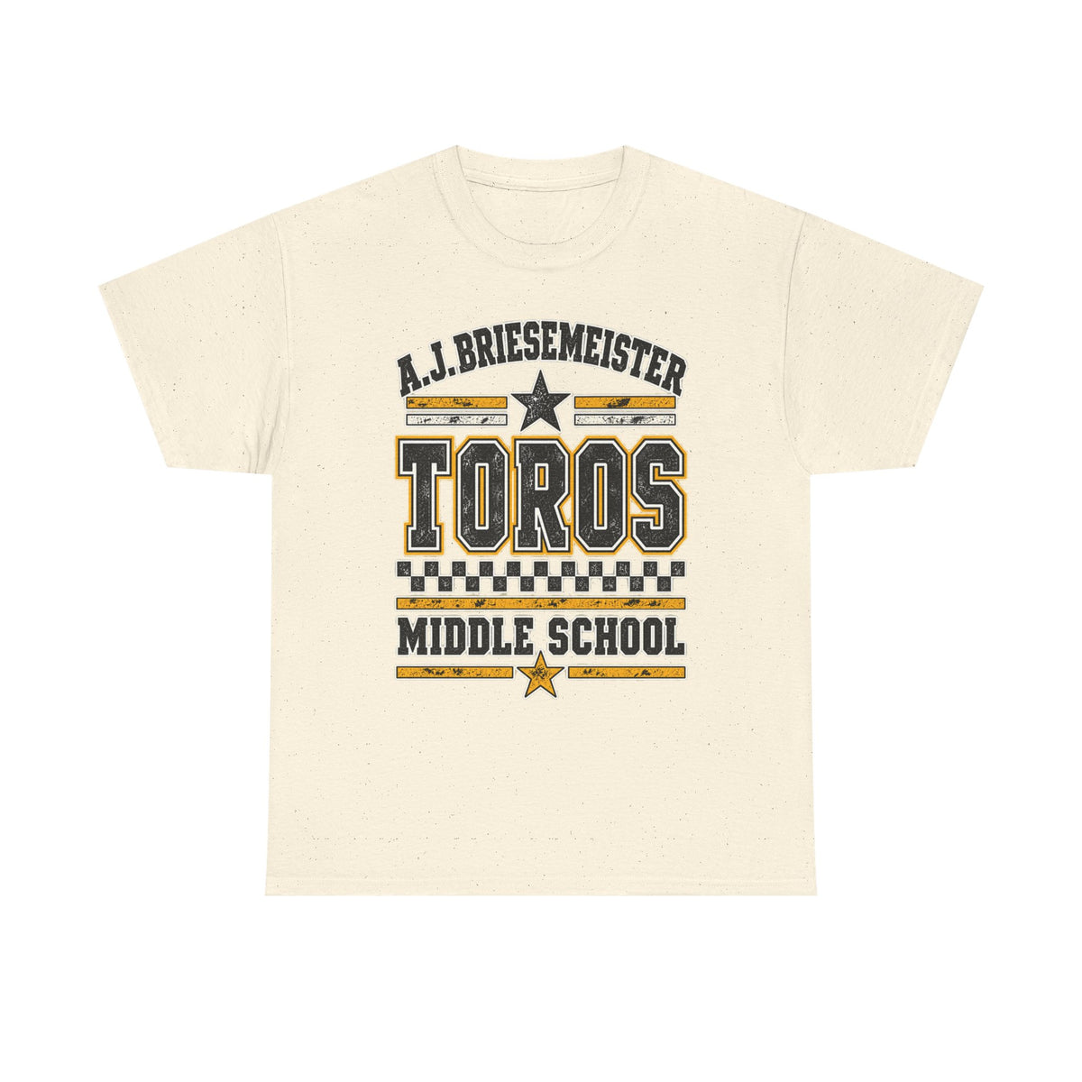 Toros Middle School Tee — A.J. Briesemeister School Spirit T-Shirt