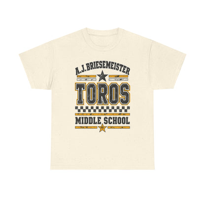 Toros Middle School Tee — A.J. Briesemeister School Spirit T-Shirt