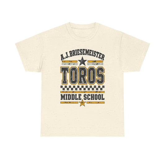 Toros Middle School Tee — A.J. Briesemeister School Spirit T-Shirt