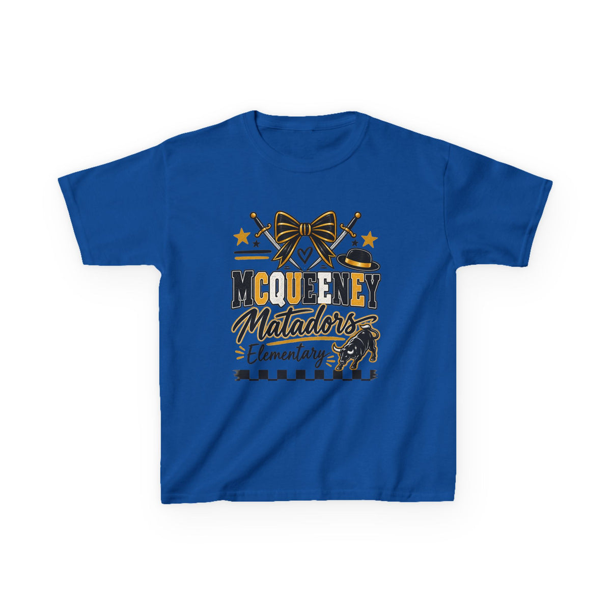 Kids Tee — McQueeny Matadors Elementary School Spirit Shirt