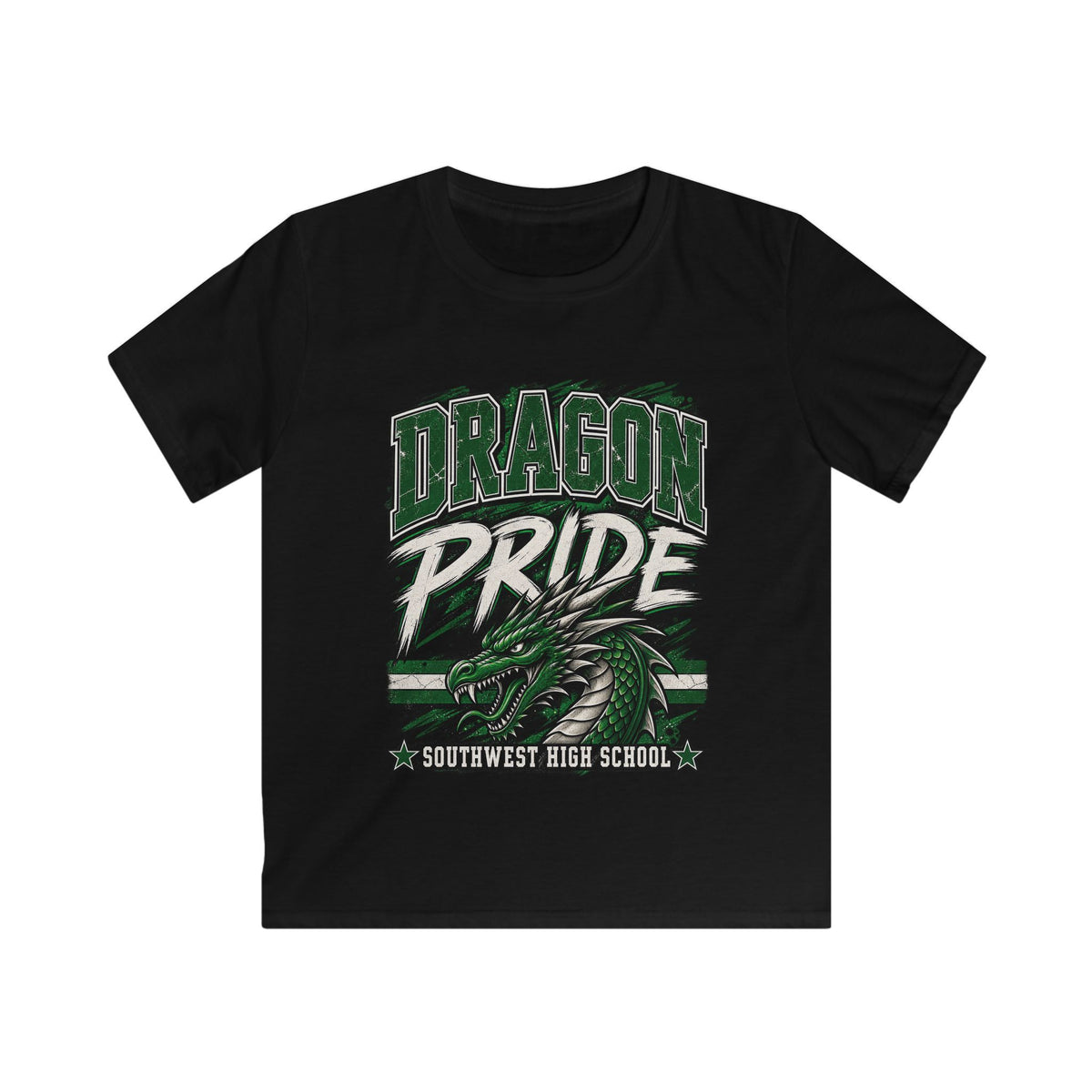 Dragon Pride Kids T-Shirt — Southwest High School Mascot Tee