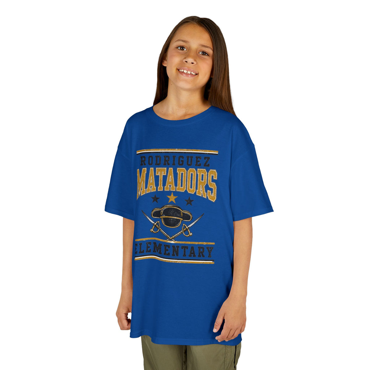 Rodriguez Matadors Elementary Kids T-Shirt — School Spirit Tee
