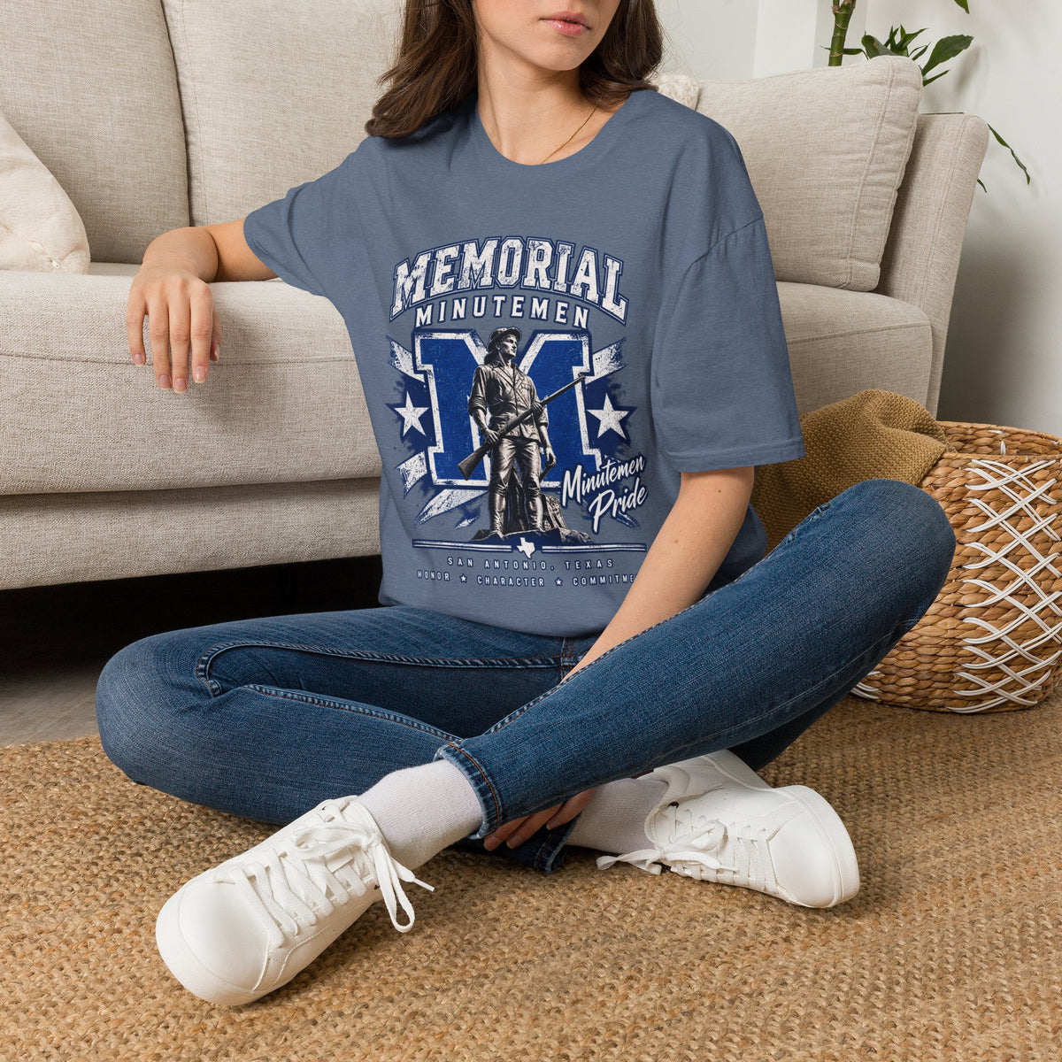 Memorial Minutemen Graphic T-Shirt — Vintage Patriot Military Tribute Tee