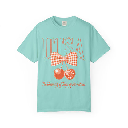 UTSA Cherries Graphic T-Shirt — "Birds Up" University of Texas San Antonio Tee