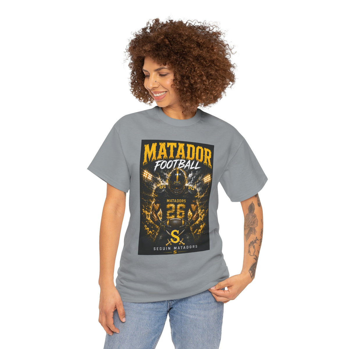 Matador Football Team Tee — Vintage Helmet Graphic Jersey Shirt